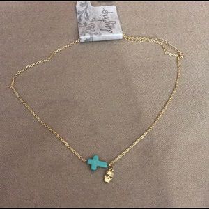 Cross skull necklace